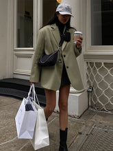 Modischer Persönlichkeits-Cardigan, rückenfrei, langärmelig, lässig, kleiner Anzug